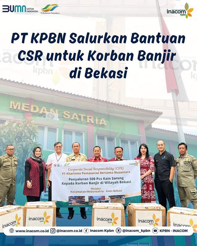 PT KPBN Salurkan Bantuan CSR untuk Korban Banjir di Bekasi