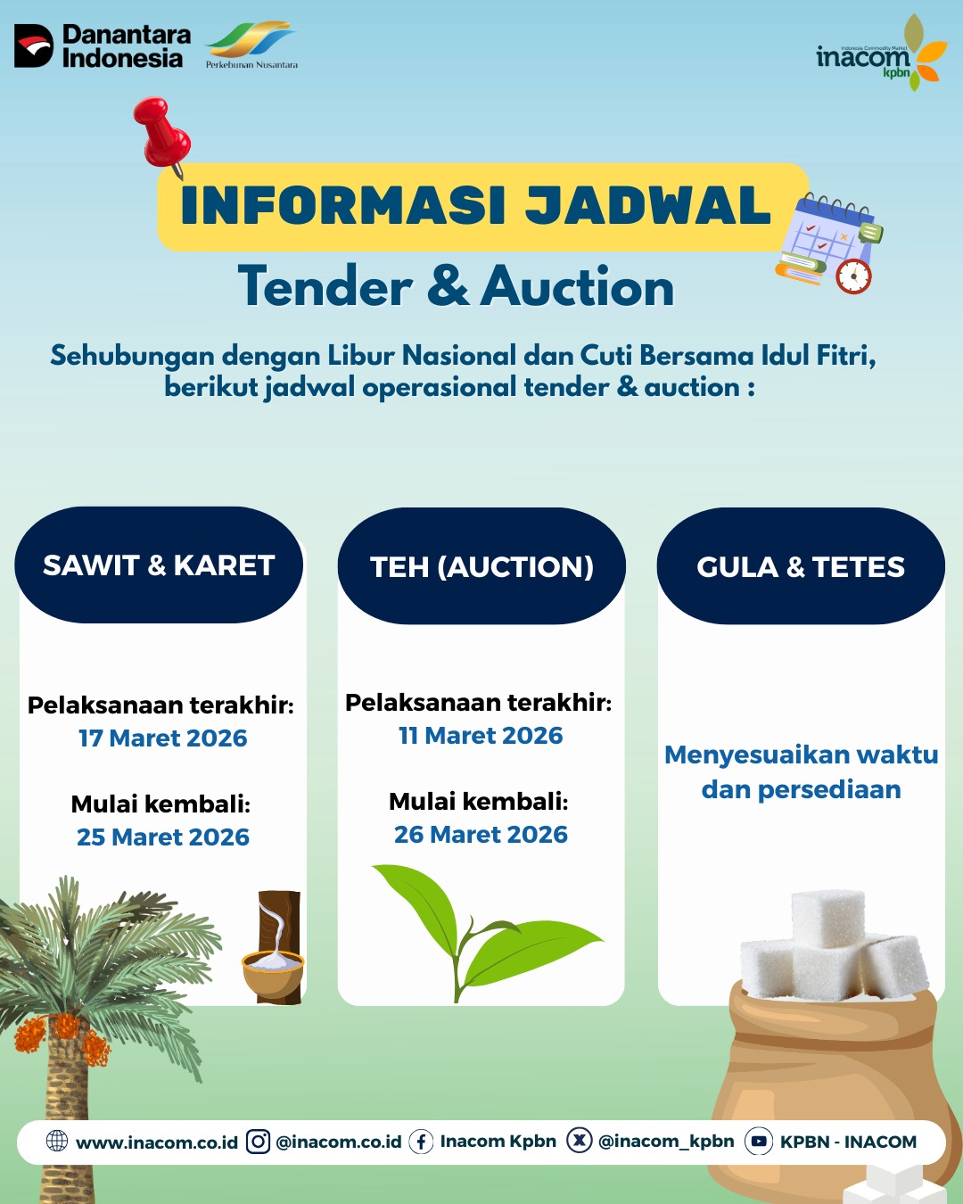 Informasi Jadwal Tender & Auction