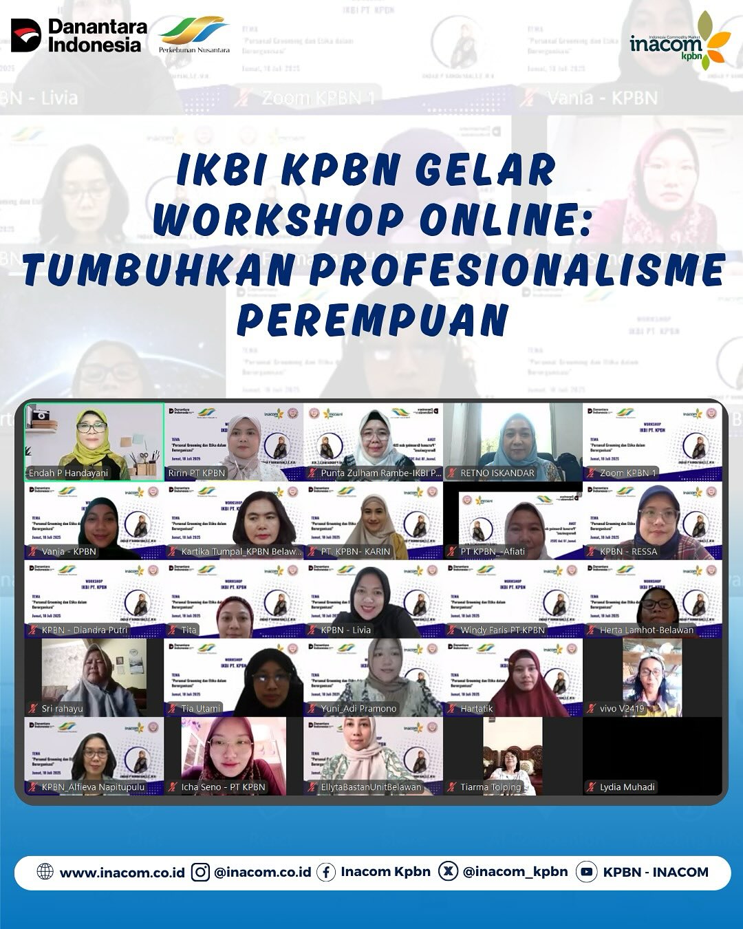 IKBI KPBN GELAR WORKSHOP ONLINE